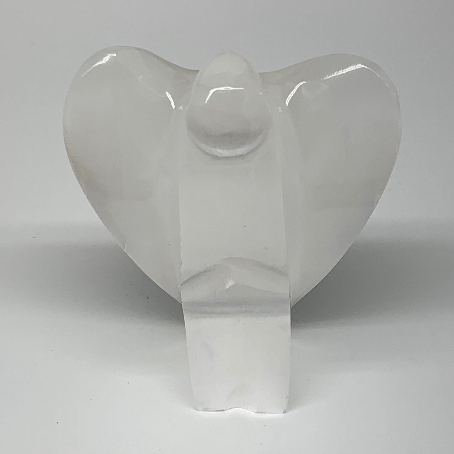 273.9g, 3.9"x3.2"x1.5"Natural Selenite (Satin Spar) Angel Crystal @Morocco,B8932