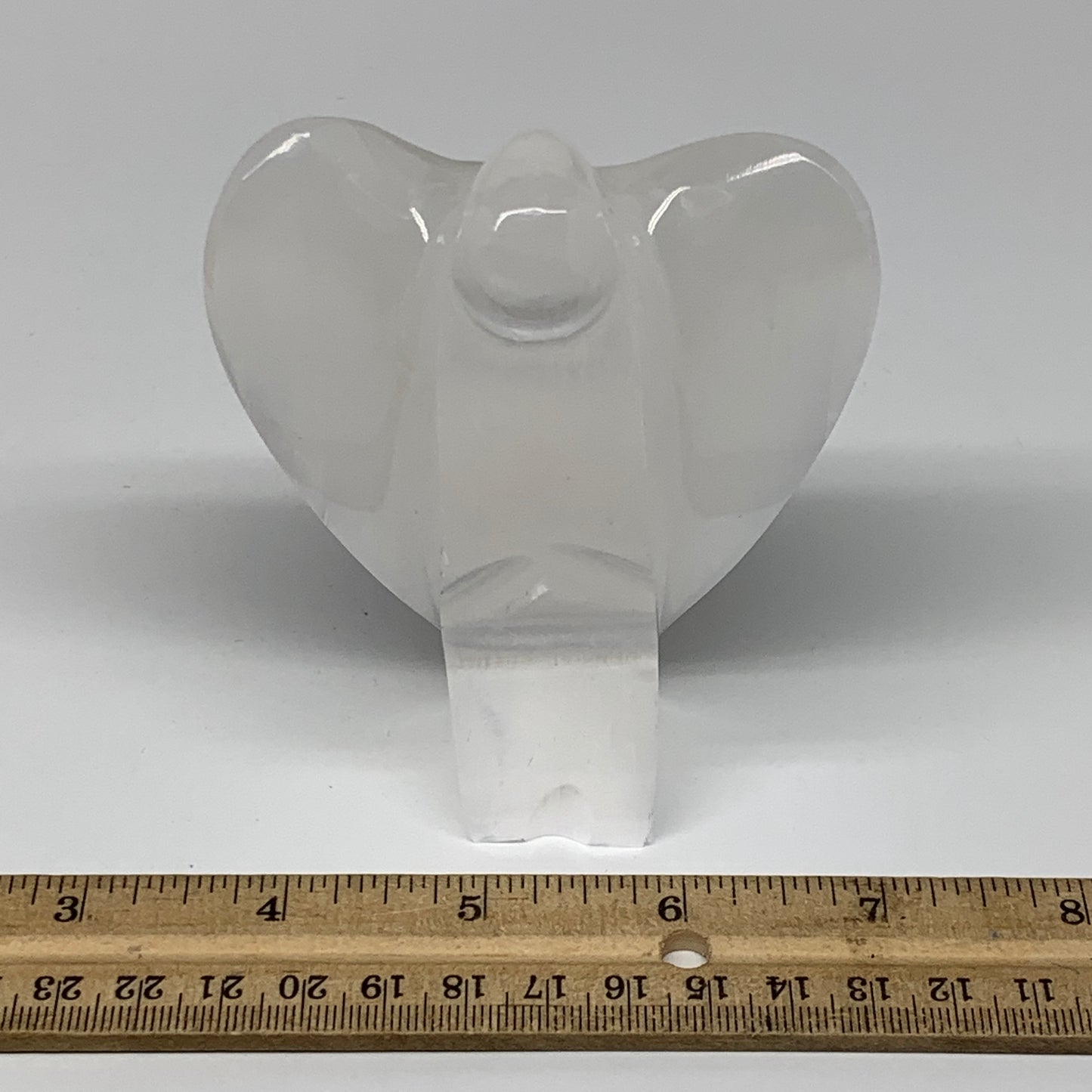 273.9g, 3.9"x3.2"x1.5"Natural Selenite (Satin Spar) Angel Crystal @Morocco,B8932