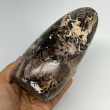 990g,6.7"x3.1"x2.8" Black Opal Freeform Polished Gemstone @Madagascar,B21051