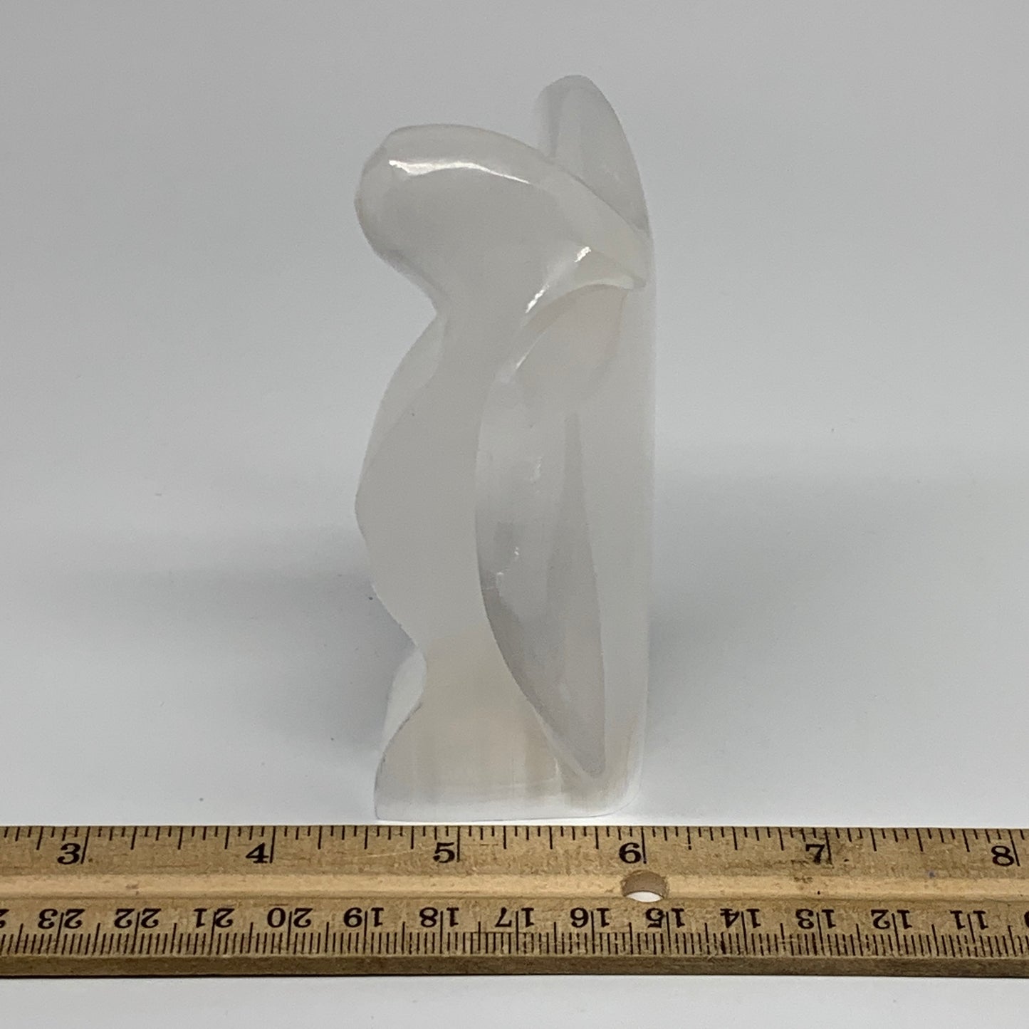 273.9g, 3.9"x3.2"x1.5"Natural Selenite (Satin Spar) Angel Crystal @Morocco,B8932