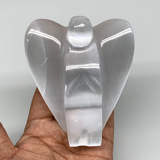 365.6g, 3.9"x3.3"x1.7"Natural Selenite (Satin Spar) Angel Crystal @Morocco,B8933