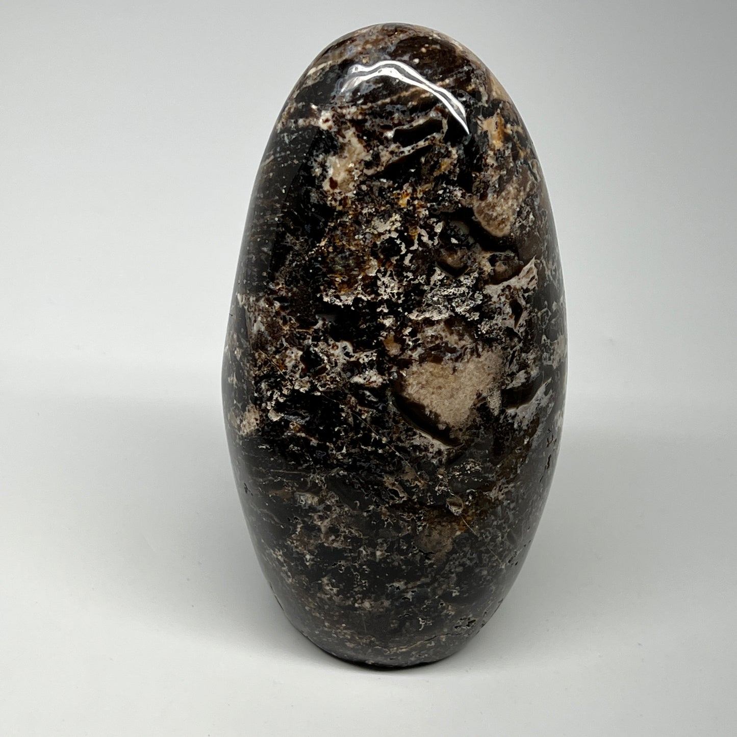 1050g,6.2"x3.2"x2.8" Black Opal Freeform Polished Gemstone @Madagascar,B21052