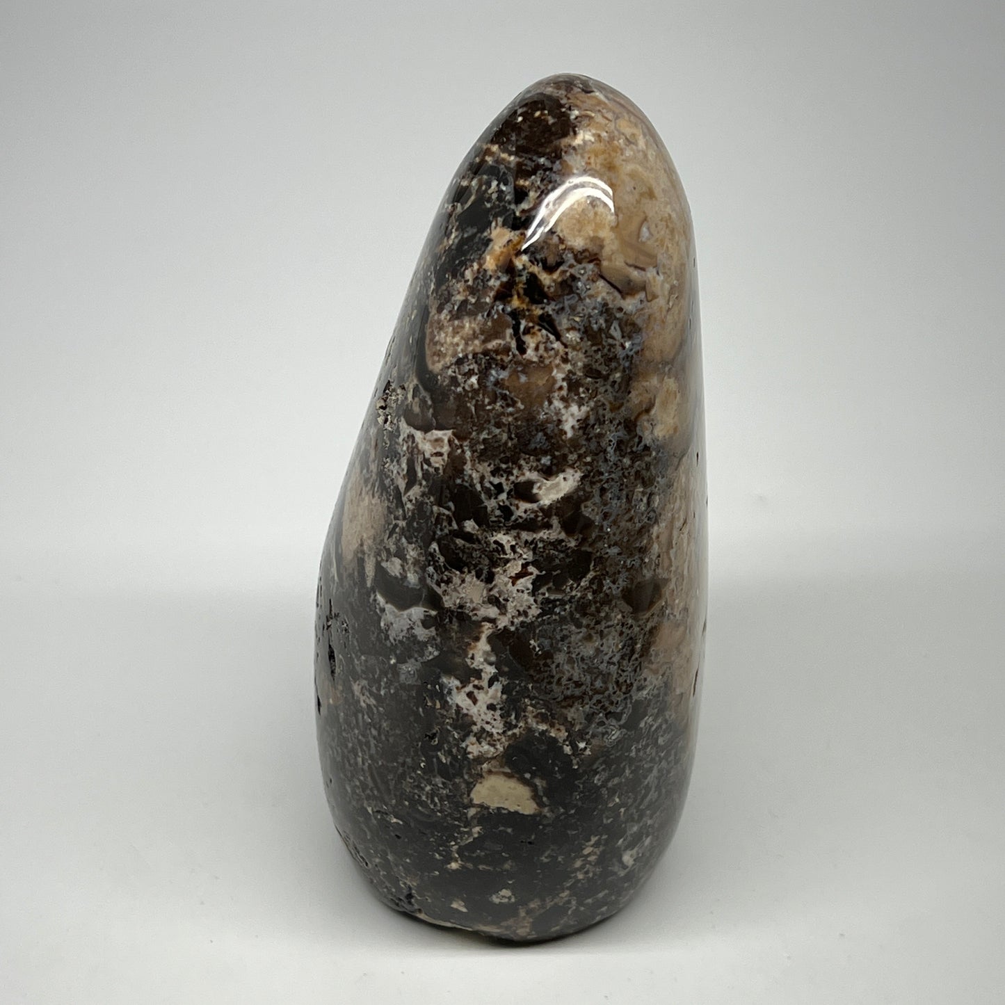 1050g,6.2"x3.2"x2.8" Black Opal Freeform Polished Gemstone @Madagascar,B21052