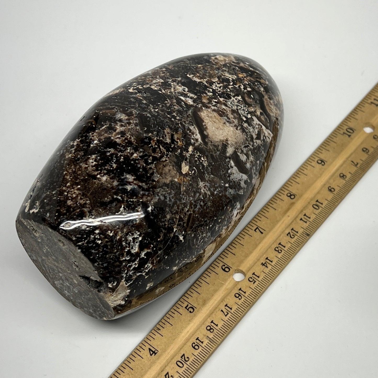 1050g,6.2"x3.2"x2.8" Black Opal Freeform Polished Gemstone @Madagascar,B21052