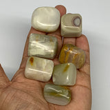 158.8g, 0.9"-1.2", 7pcs, Onyx/Banded Tumbled Stones @Afghanistan, B26710