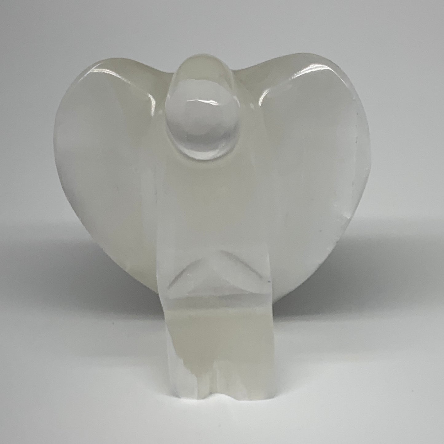 305.3g, 3.9"x3.2"x1.6"Natural Selenite (Satin Spar) Angel Crystal @Morocco,B8934