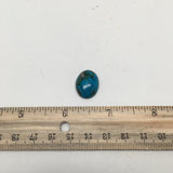 16 cts Natural Oval Shape Flat Bottom Chrysocolla Cabochon From Mexico, CC71 - watangem.com