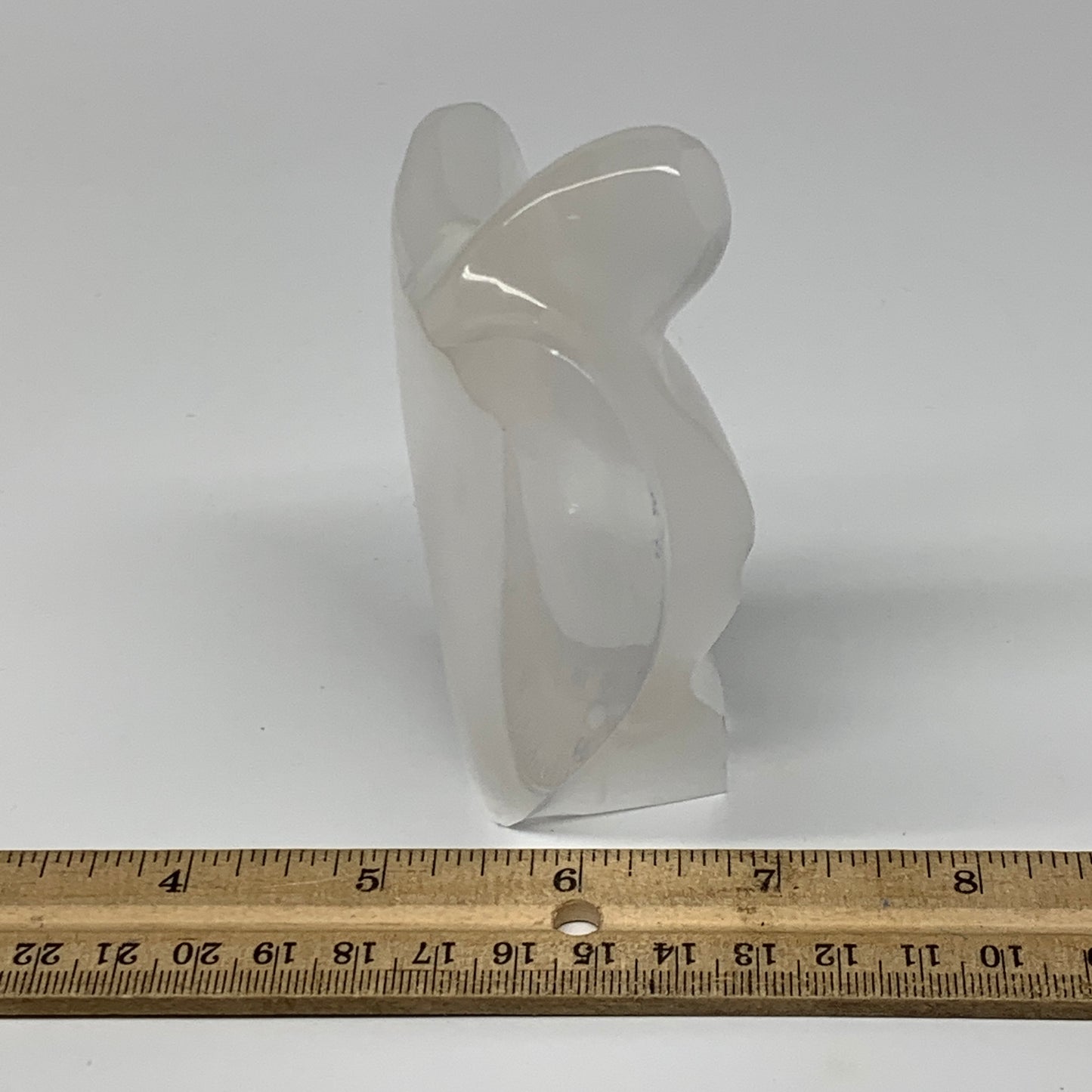 259g, 3.9"x3"x1.5"Natural Selenite (Satin Spar) Angel Crystal @Morocco,B8935