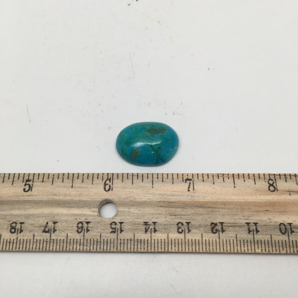 17 cts Natural Oval Shape Flat Bottom Chrysocolla Cabochon From Mexico, CC73 - watangem.com