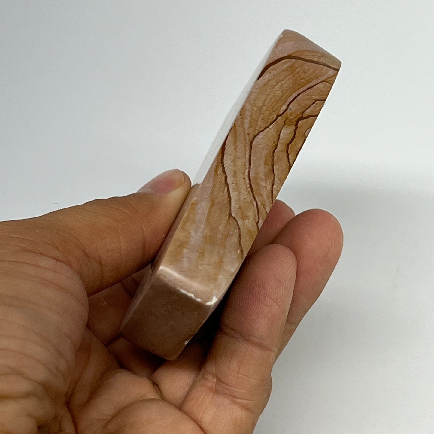 165.3g, 3"x2.1"x0.7" Picture Jasper Rectangle Gemstone Home Decor, B20127