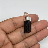 27cts, 23mm x 10mm, Natural Tourmaline Pendant Sterling Silver @Afghanistan,P87