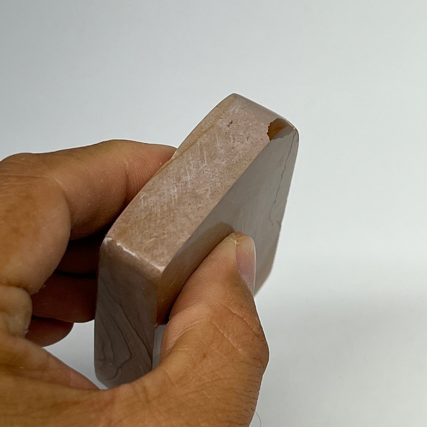 165.3g, 3"x2.1"x0.7" Picture Jasper Rectangle Gemstone Home Decor, B20127