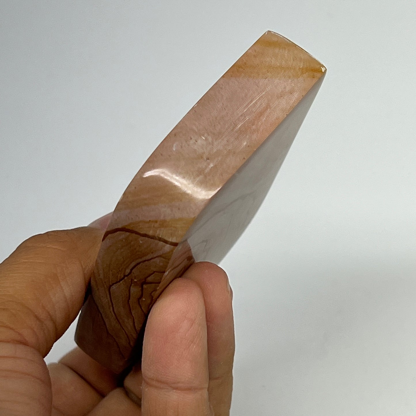 165.3g, 3"x2.1"x0.7" Picture Jasper Rectangle Gemstone Home Decor, B20127