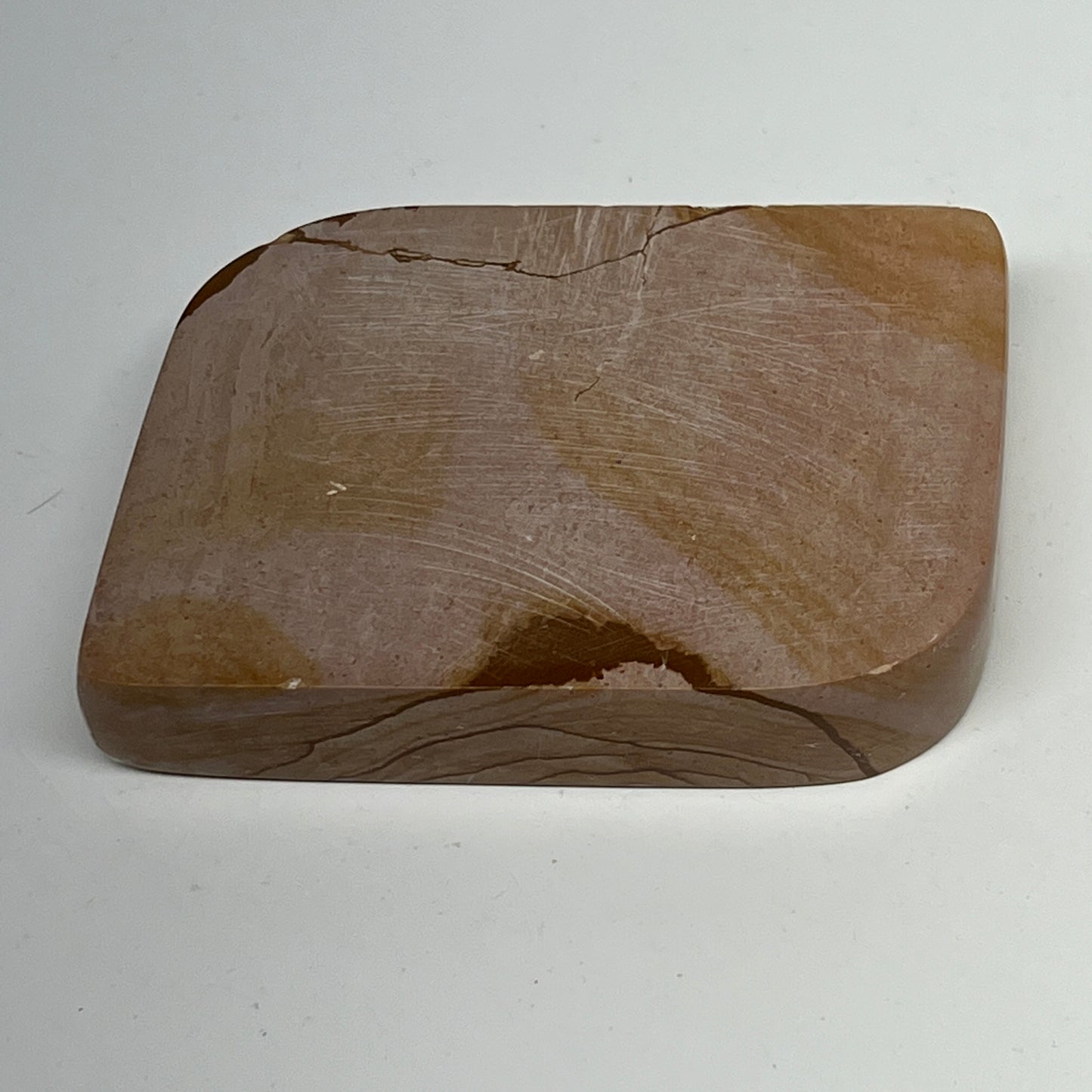 165.3g, 3"x2.1"x0.7" Picture Jasper Rectangle Gemstone Home Decor, B20127