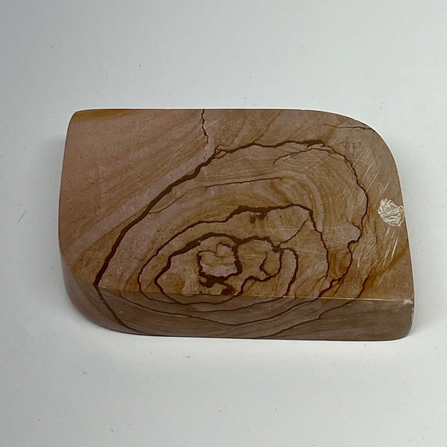 165.3g, 3"x2.1"x0.7" Picture Jasper Rectangle Gemstone Home Decor, B20127