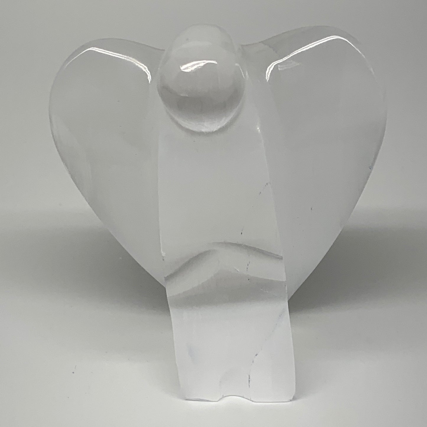 312.7g, 4"x3.2"x1.7"Natural Selenite (Satin Spar) Angel Crystal @Morocco,B8938