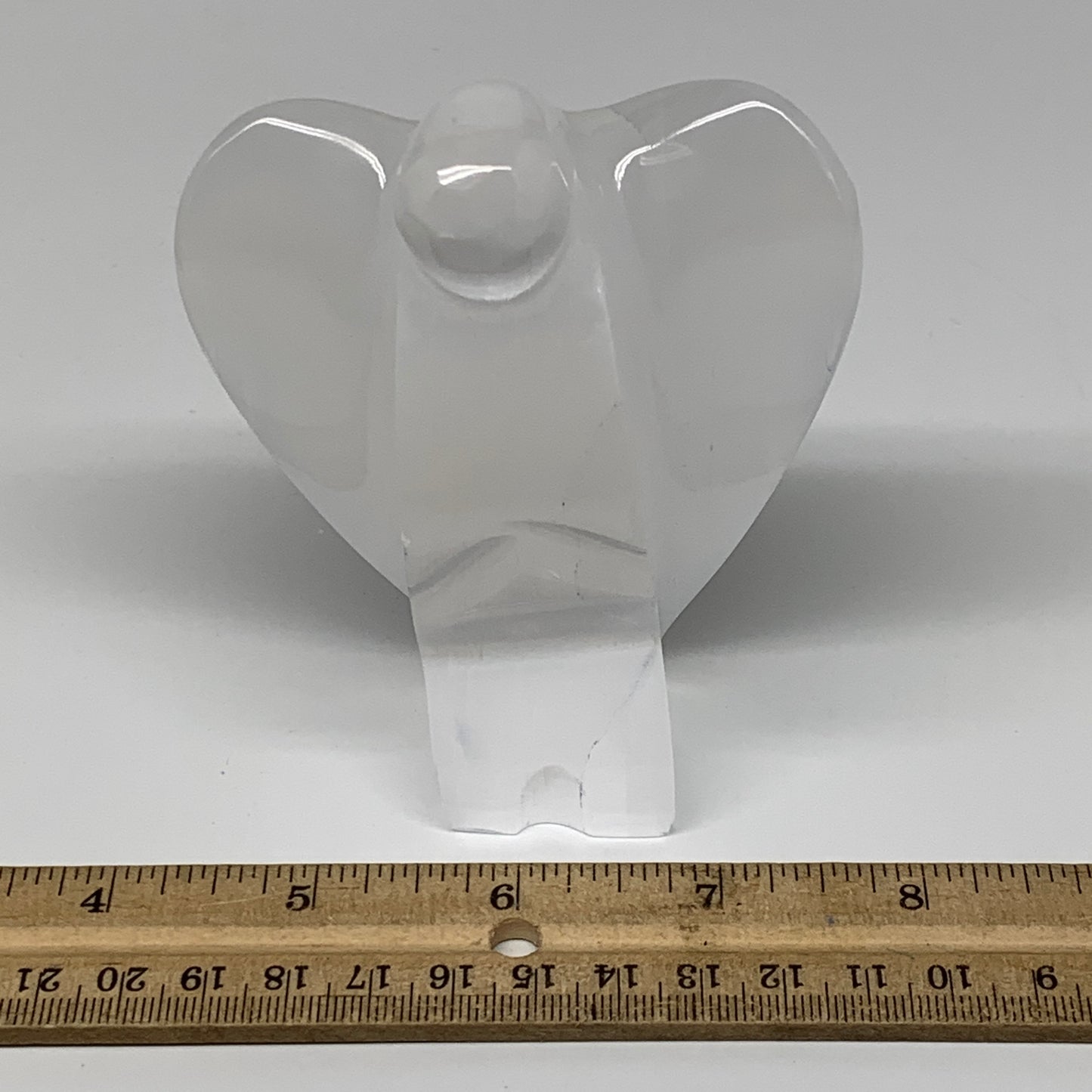 312.7g, 4"x3.2"x1.7"Natural Selenite (Satin Spar) Angel Crystal @Morocco,B8938