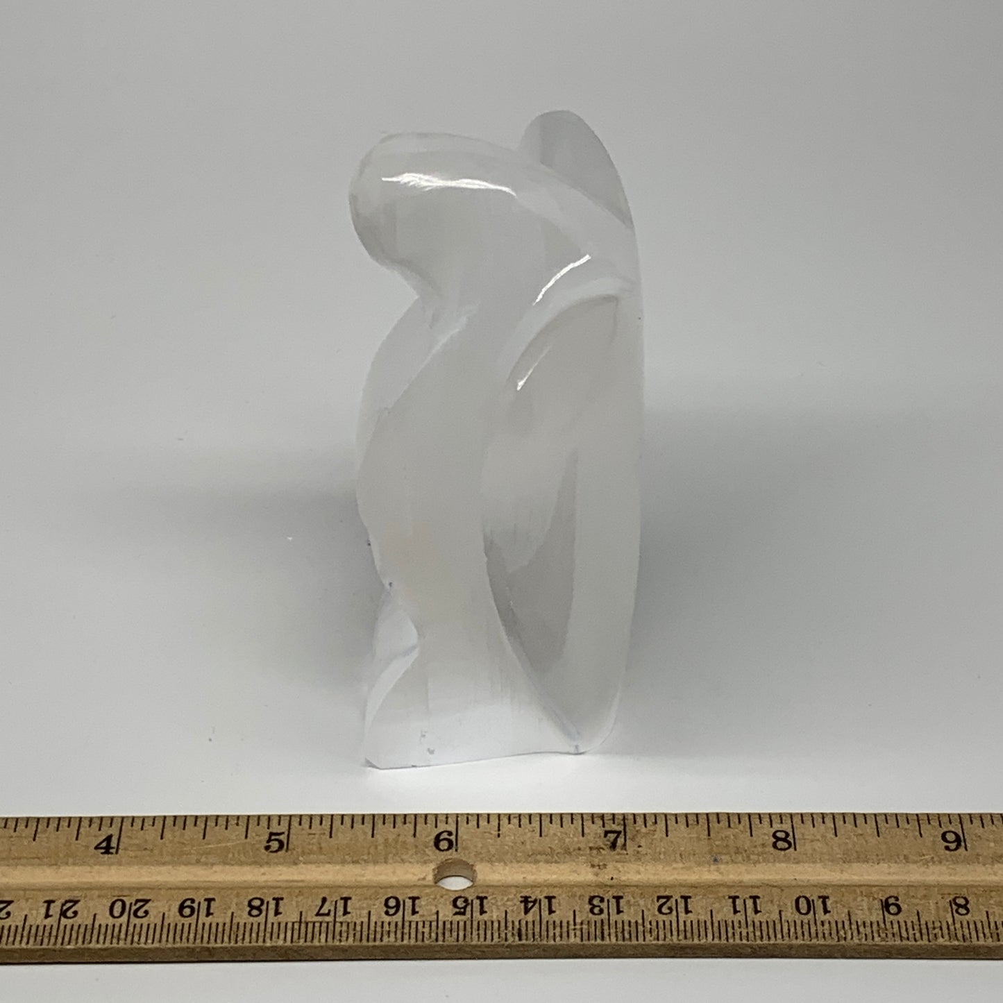 312.7g, 4"x3.2"x1.7"Natural Selenite (Satin Spar) Angel Crystal @Morocco,B8938