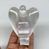 294g, 3.9"x3.1"x1.7"Natural Selenite (Satin Spar) Angel Crystal @Morocco,B8939