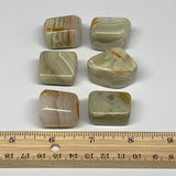 153.5g, 1"-1.2", 6pcs, Onyx/Banded Tumbled Stones @Afghanistan, B26715