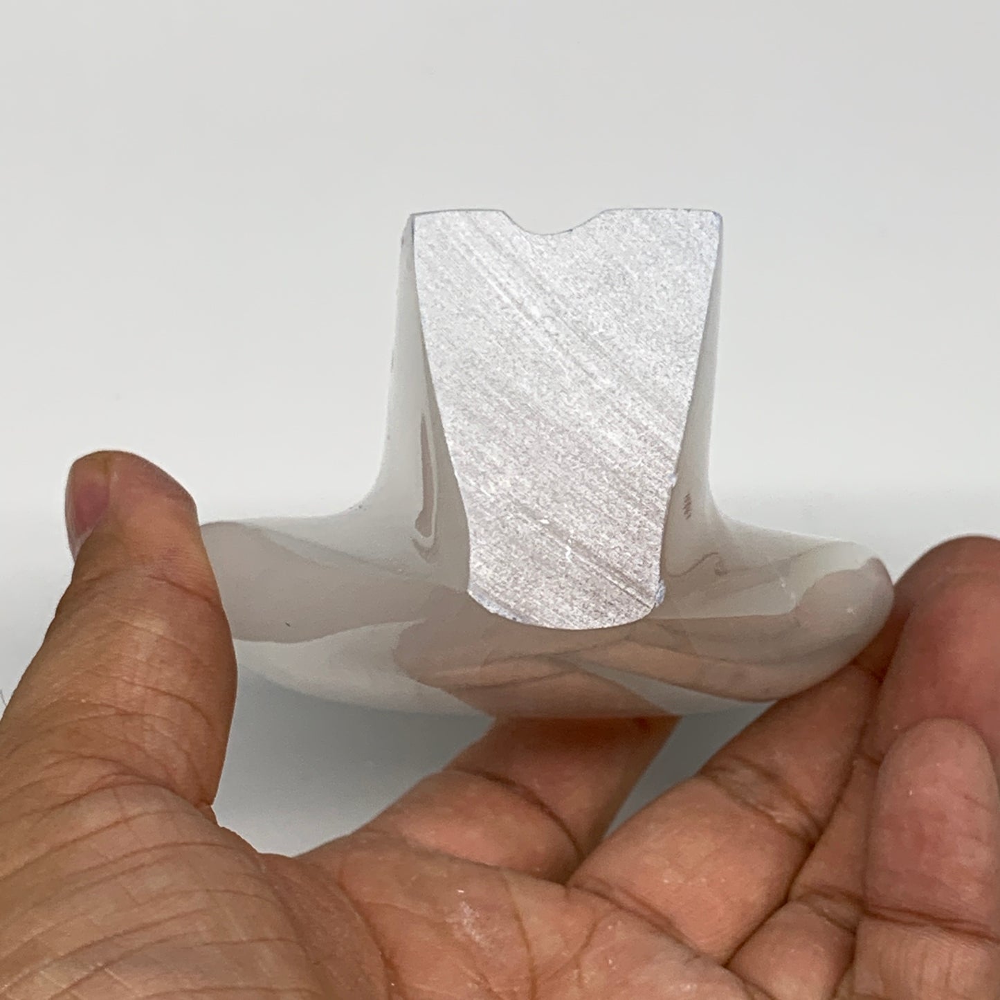 281.7g, 3.9"x3.2"x1.6"Natural Selenite (Satin Spar) Angel Crystal @Morocco,B8940