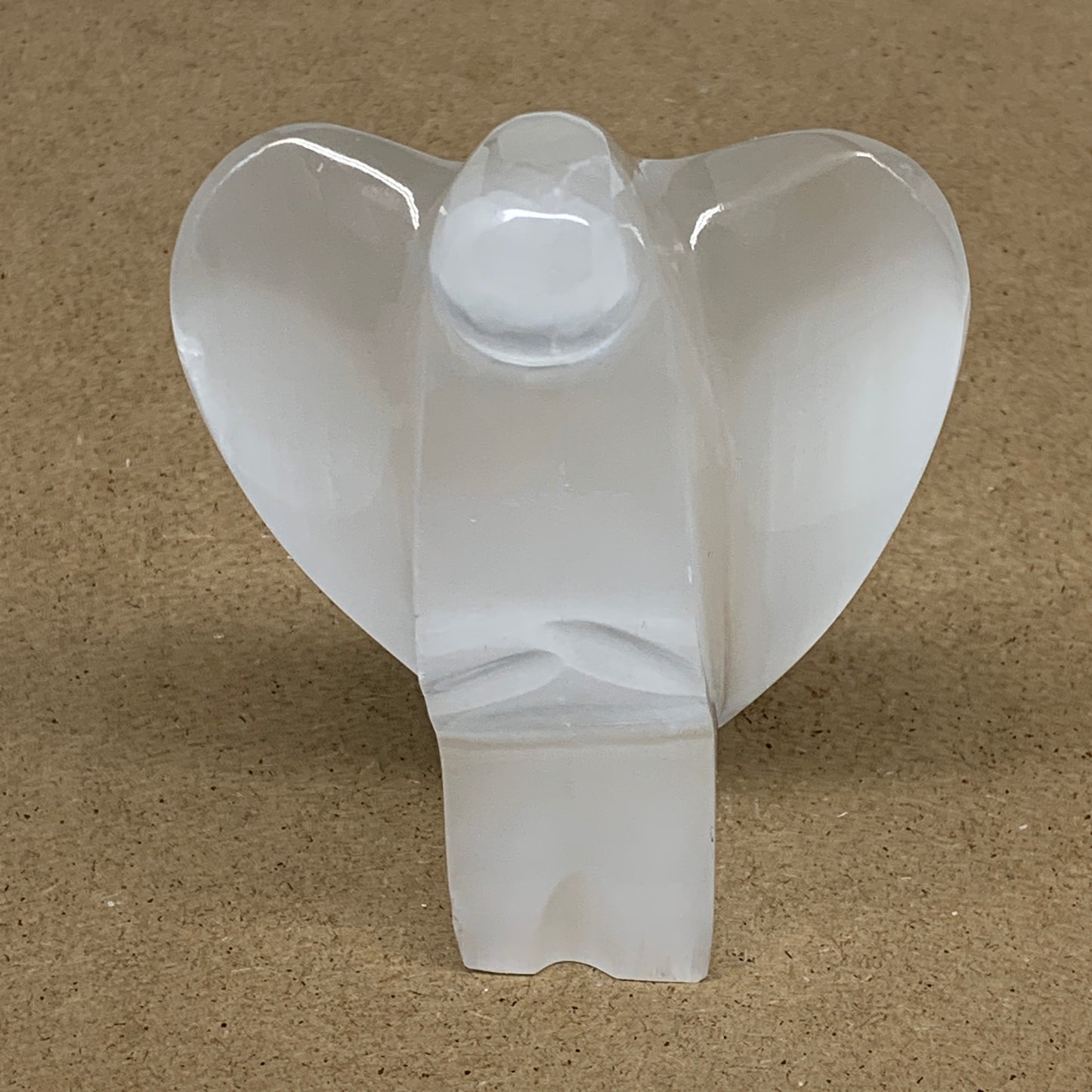 281.7g, 3.9"x3.2"x1.6"Natural Selenite (Satin Spar) Angel Crystal @Morocco,B8940