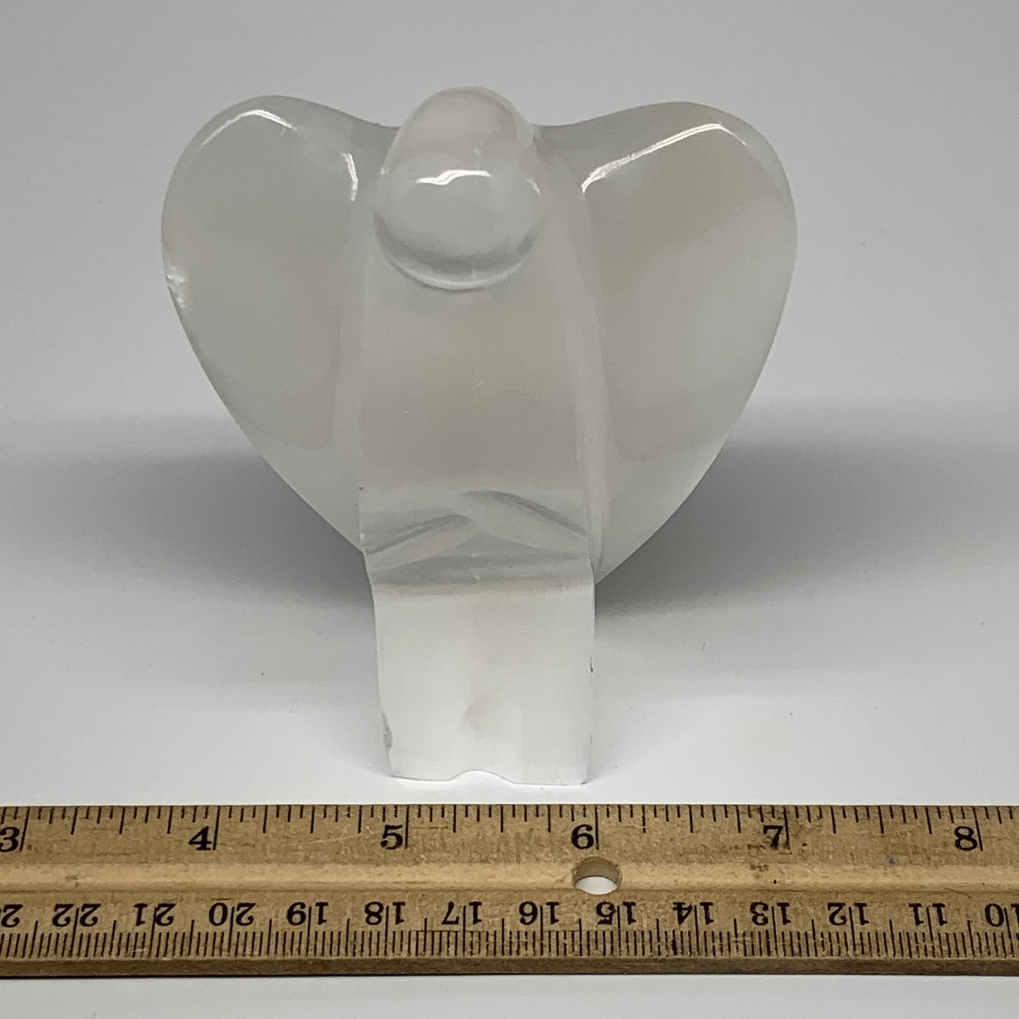 281.7g, 3.9"x3.2"x1.6"Natural Selenite (Satin Spar) Angel Crystal @Morocco,B8940