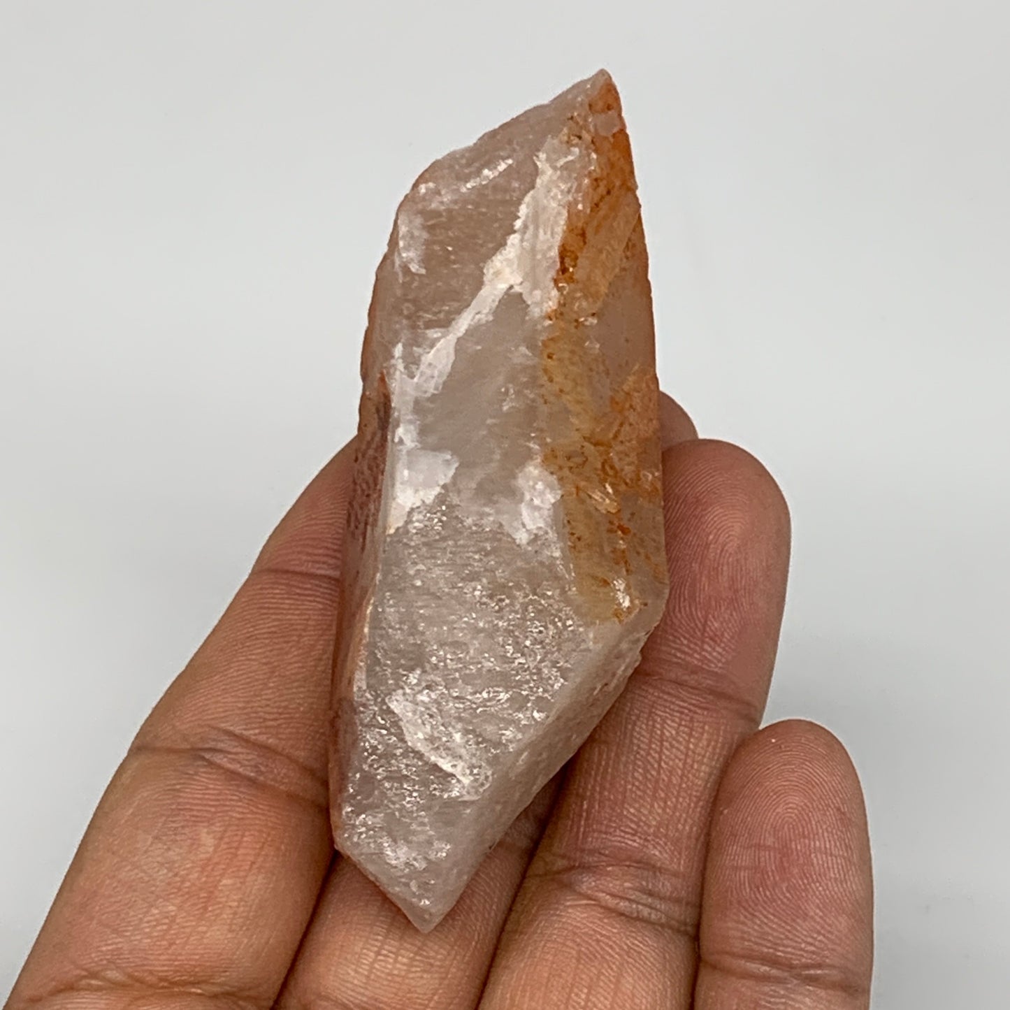 76g, 3.1"x1.2"x1", Natural Red Quartz Crystal Terminated @Morocco, B11444