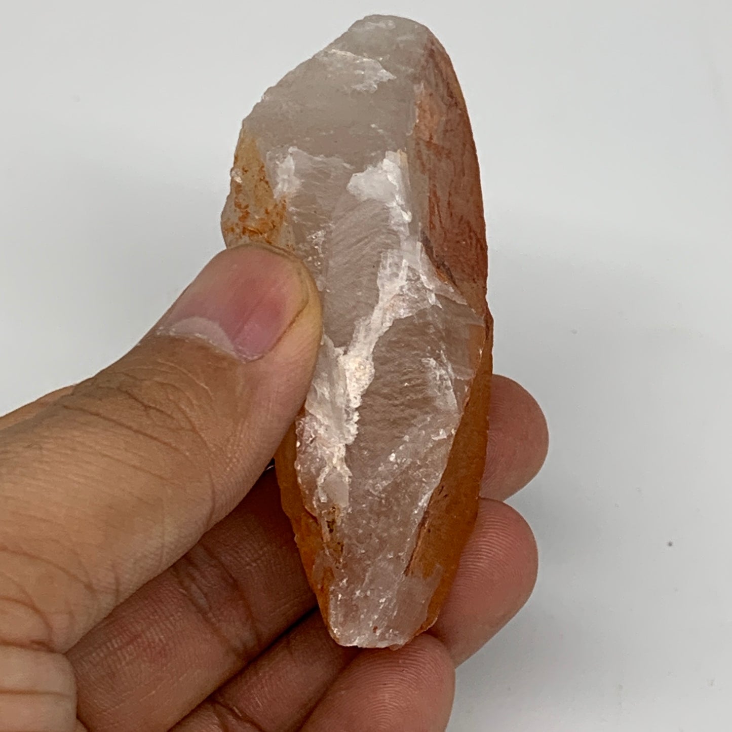 76g, 3.1"x1.2"x1", Natural Red Quartz Crystal Terminated @Morocco, B11444