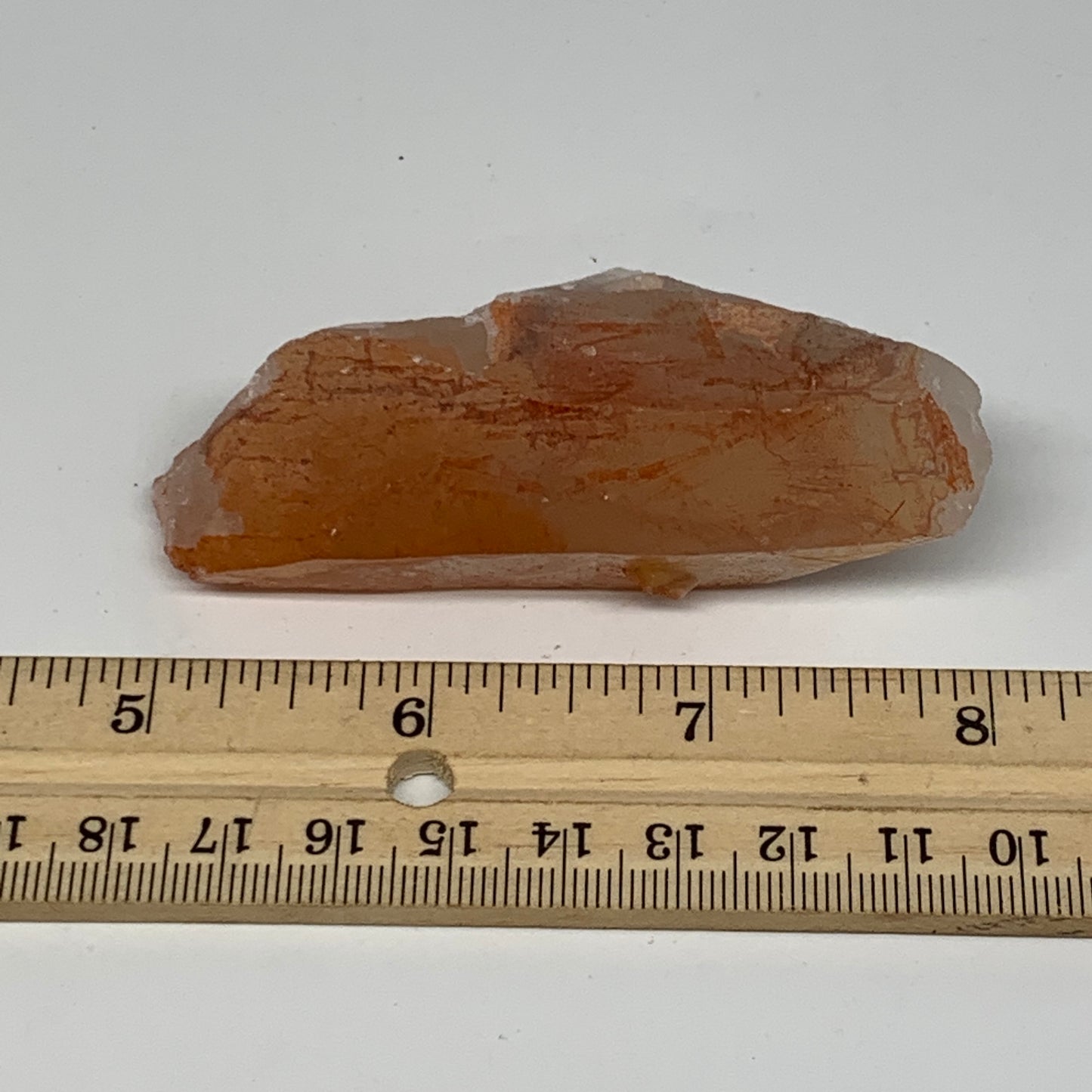 76g, 3.1"x1.2"x1", Natural Red Quartz Crystal Terminated @Morocco, B11444