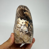 690g,4.8"x2.8"x2.5" Black Opal Freeform Polished Gemstone @Madagascar,B21059