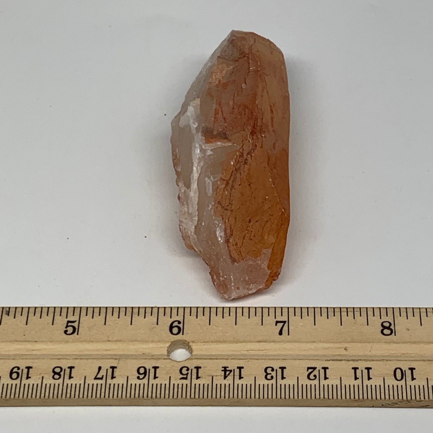76g, 3.1"x1.2"x1", Natural Red Quartz Crystal Terminated @Morocco, B11444