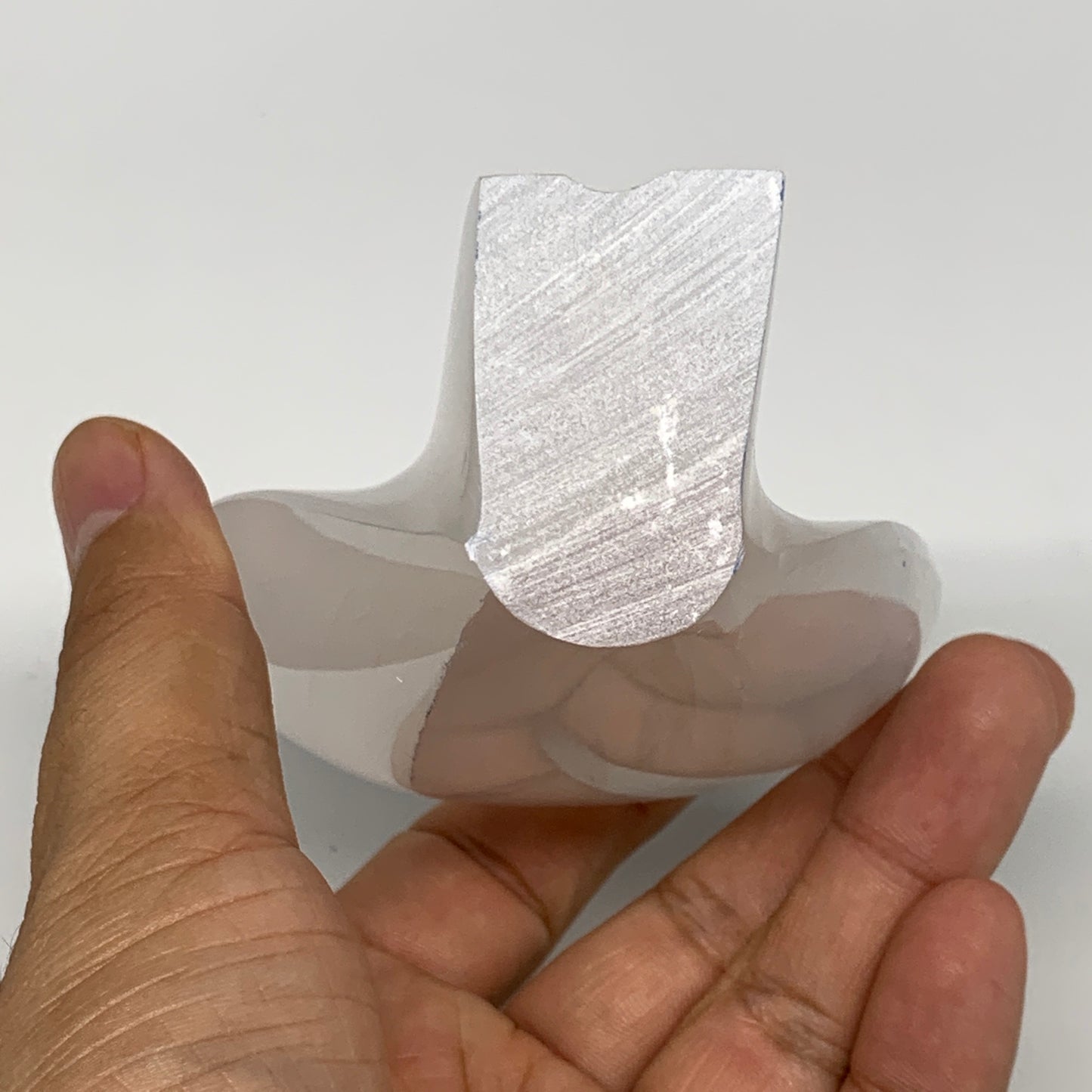 313g, 4"x3.1"x1.7"Natural Selenite (Satin Spar) Angel Crystal @Morocco,B8941