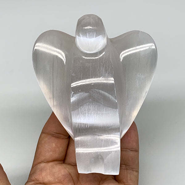277g, 3.9"x3.2"x1.5"Natural Selenite (Satin Spar) Angel Crystal @Morocco,B8942