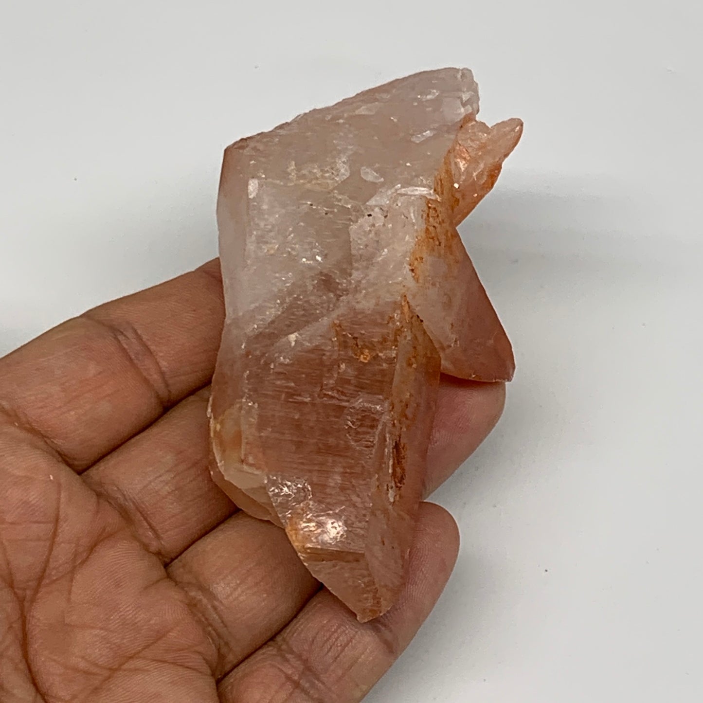 108.3g, 3.6"x1.7"x1", Natural Red Quartz Crystal Terminated @Morocco, B11446
