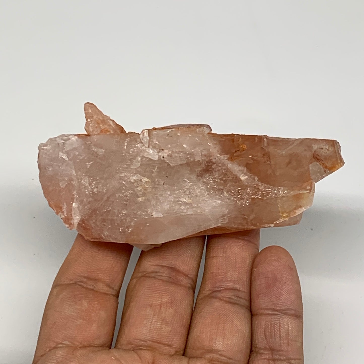 108.3g, 3.6"x1.7"x1", Natural Red Quartz Crystal Terminated @Morocco, B11446