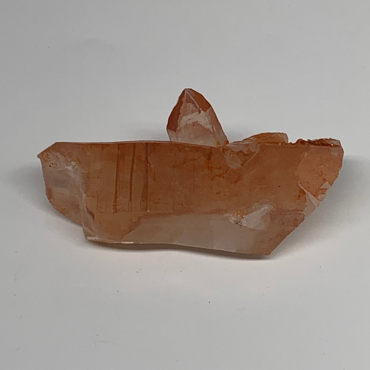 108.3g, 3.6"x1.7"x1", Natural Red Quartz Crystal Terminated @Morocco, B11446