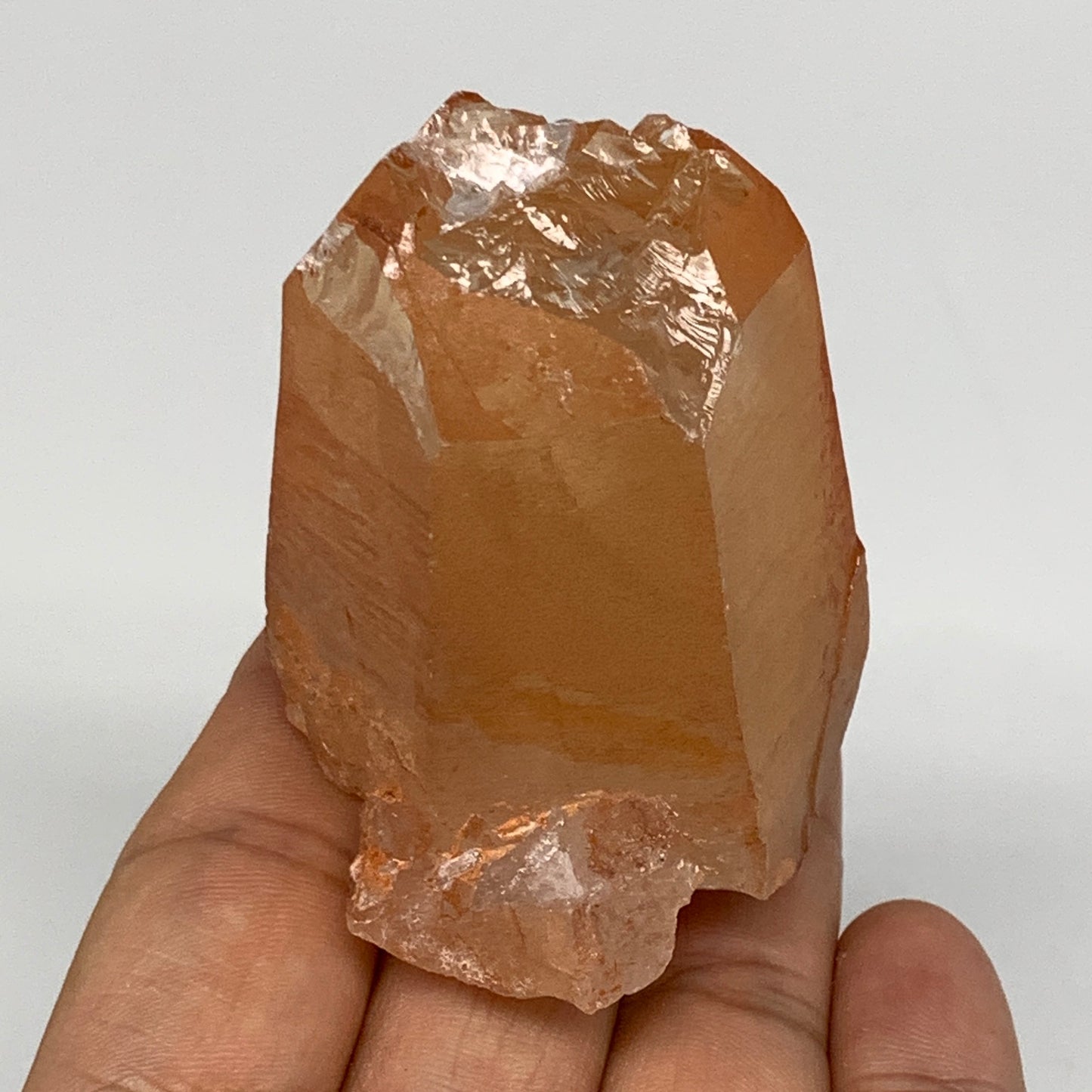 120.6g, 4"x1.7"x1.7", Natural Red Quartz Crystal Terminated @Morocco, B11447