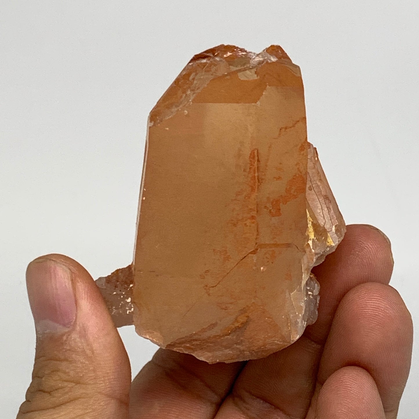 120.6g, 4"x1.7"x1.7", Natural Red Quartz Crystal Terminated @Morocco, B11447