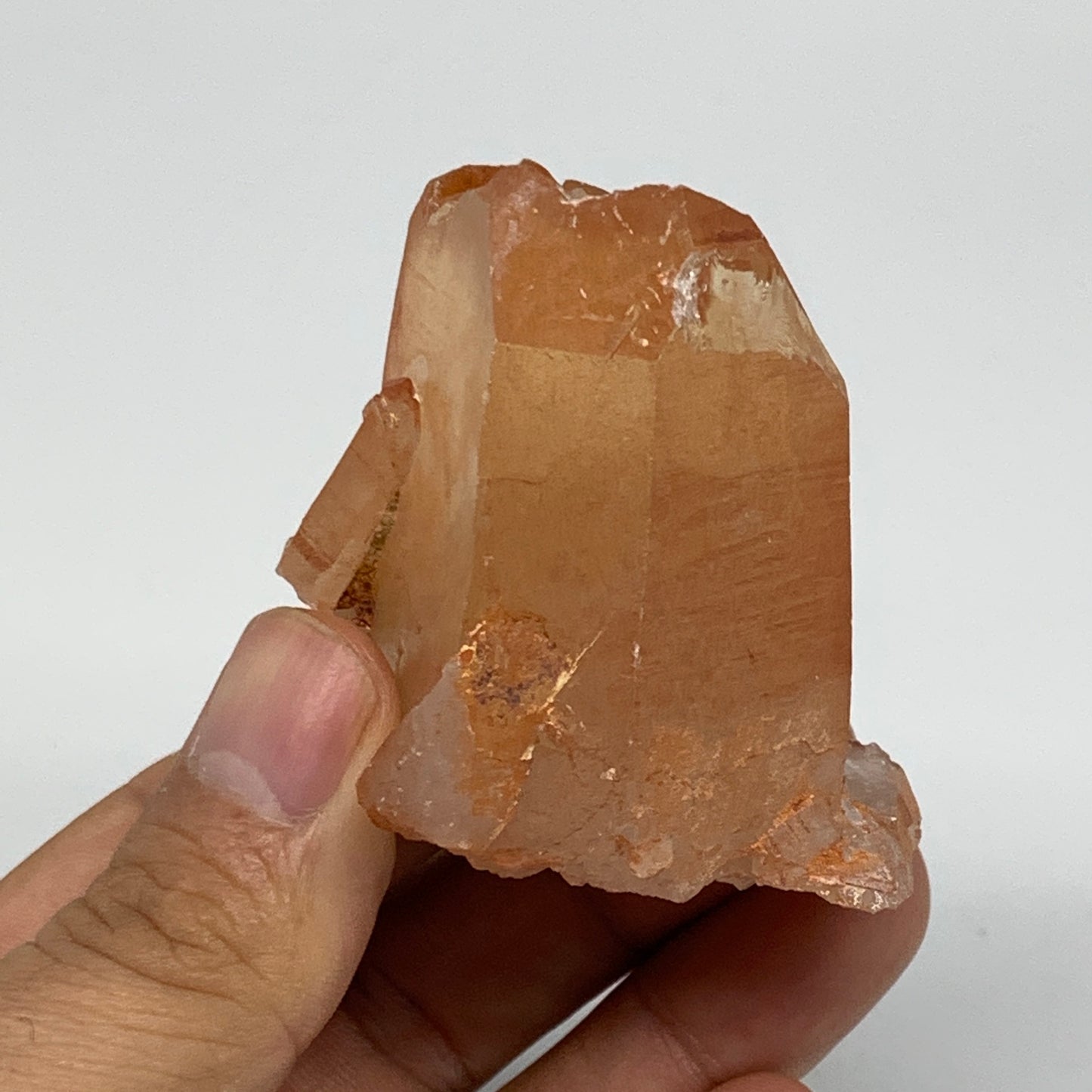 120.6g, 4"x1.7"x1.7", Natural Red Quartz Crystal Terminated @Morocco, B11447