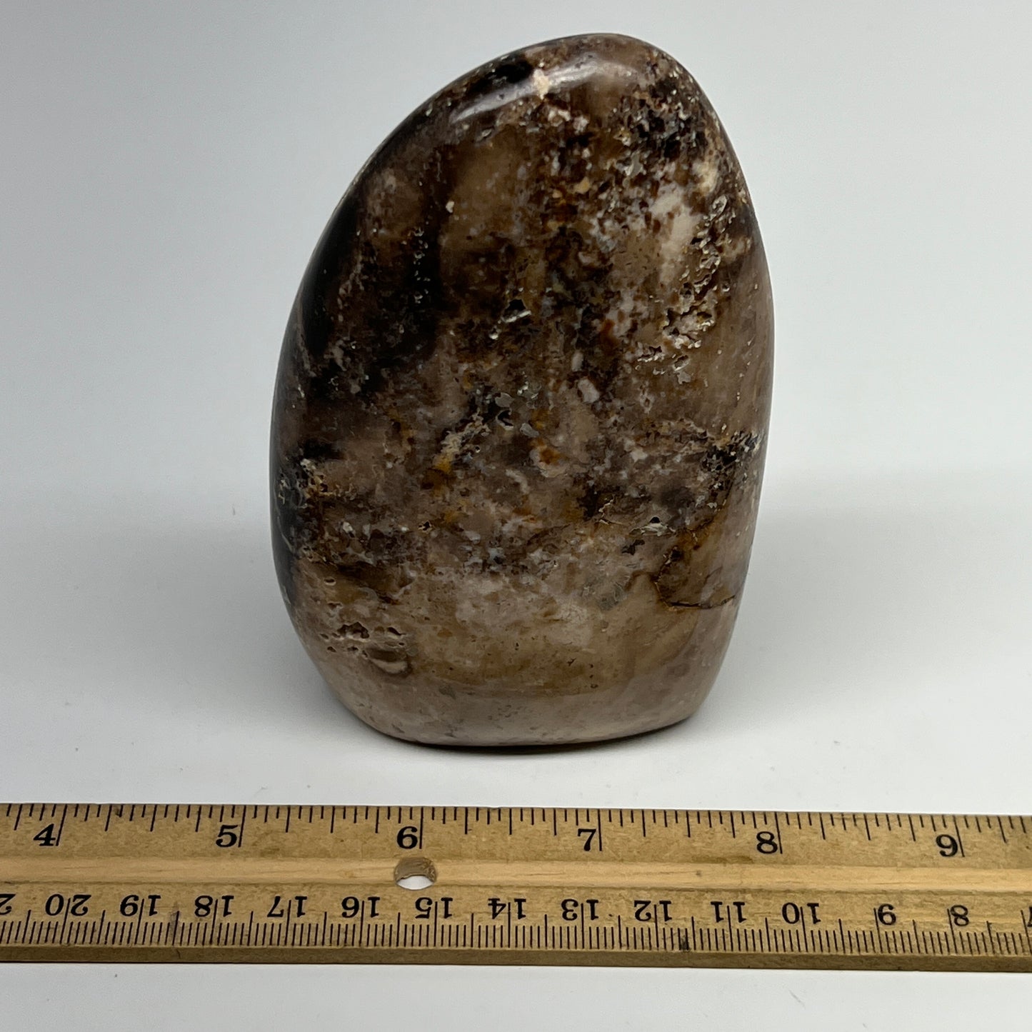 366g,4.4"x2.8"x1.5" Black Opal Freeform Polished Gemstone @Madagascar,B21061