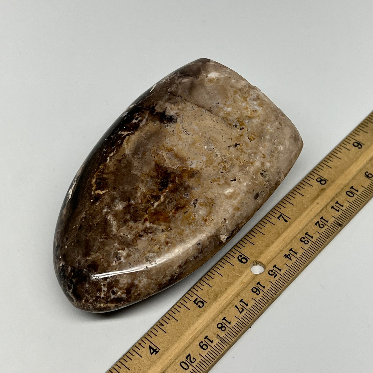 366g,4.4"x2.8"x1.5" Black Opal Freeform Polished Gemstone @Madagascar,B21061