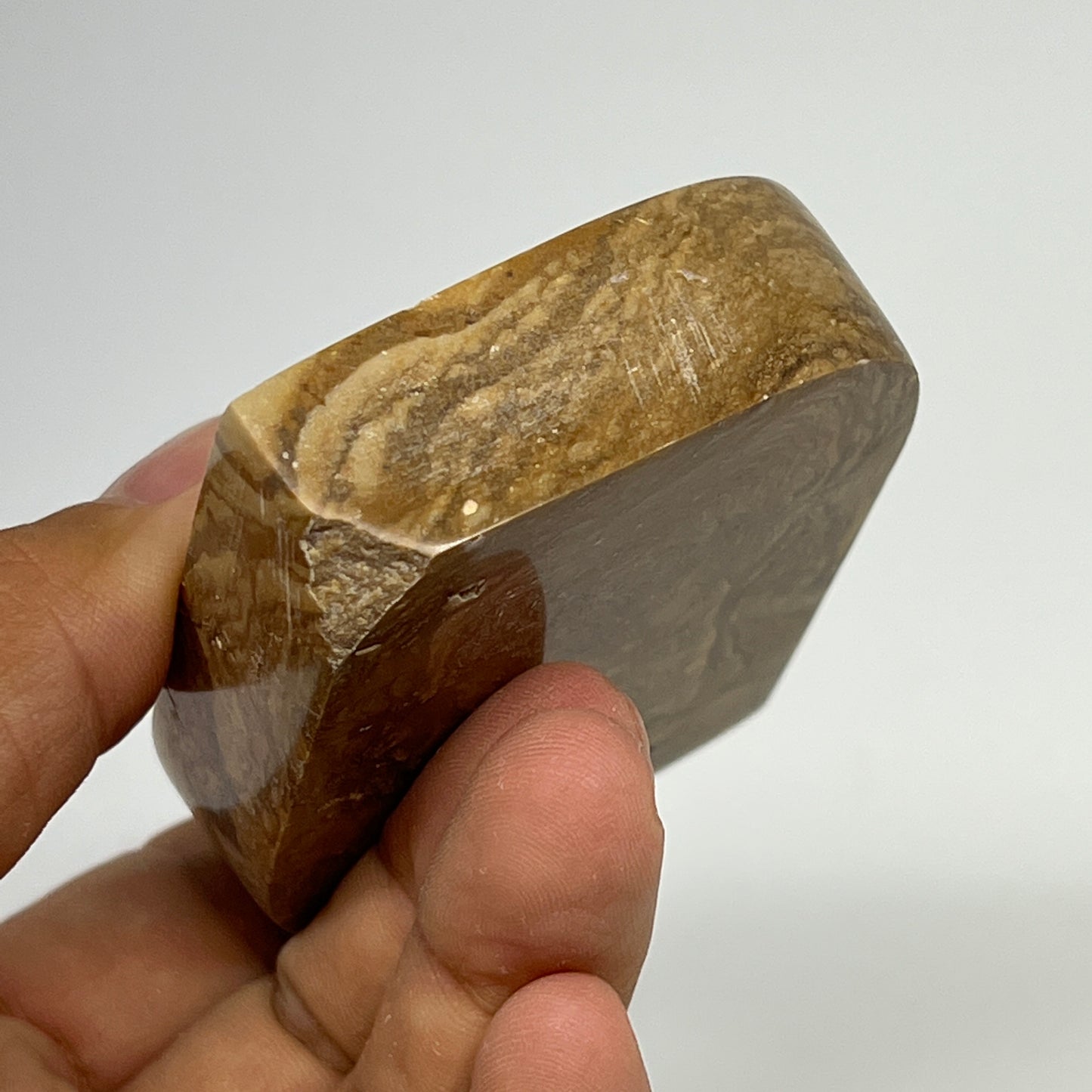 161.3g, 2.6"x2.1"x0.7" Picture Jasper Rectangle Gemstone Home Decor, B20133