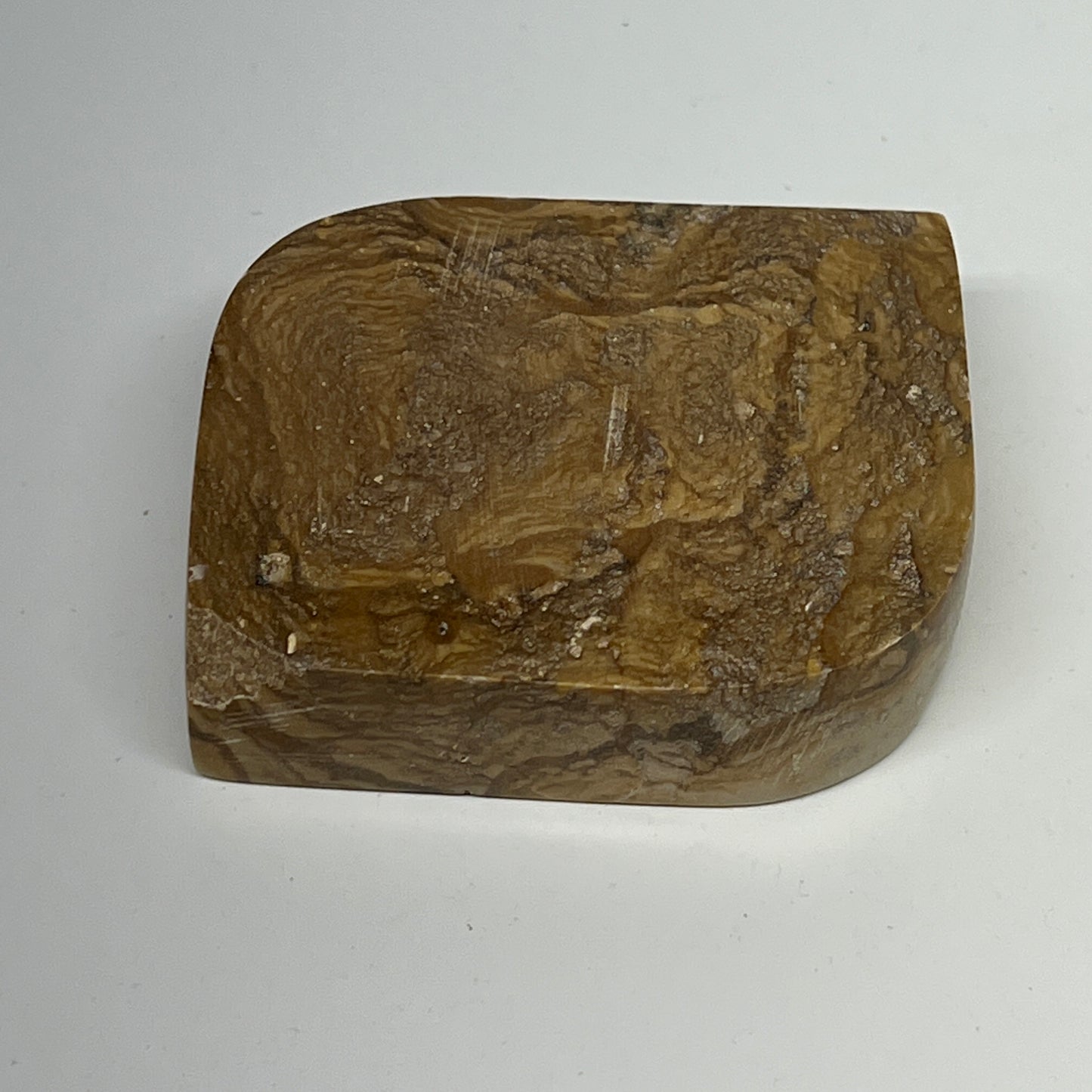 161.3g, 2.6"x2.1"x0.7" Picture Jasper Rectangle Gemstone Home Decor, B20133