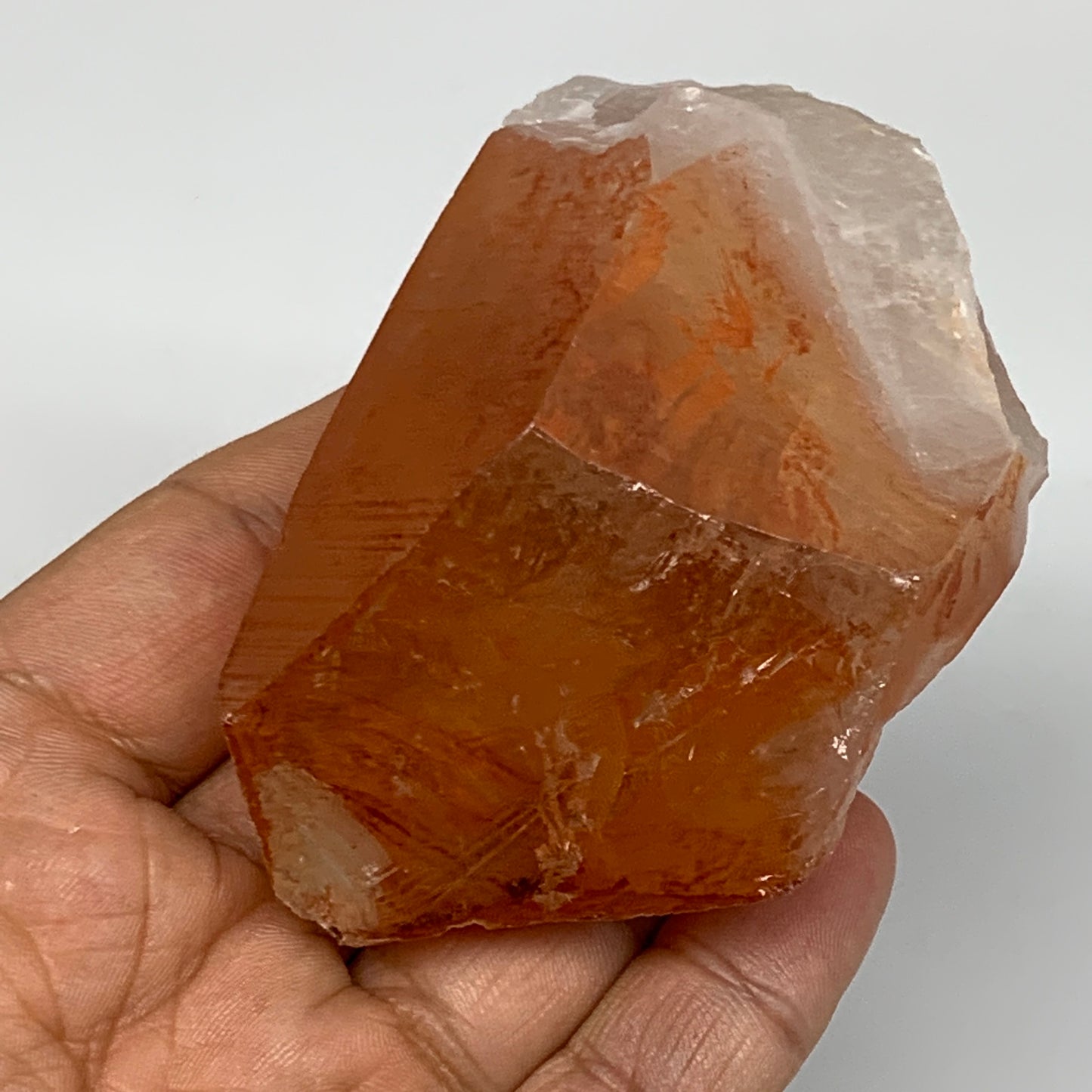 188.9g, 3"x2"x1.5", Natural Red Quartz Crystal Terminated @Morocco, B11448