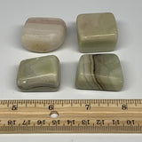 145.8g, 1"-1.4", 4pcs, Onyx/Banded Tumbled Stones @Afghanistan, B26721