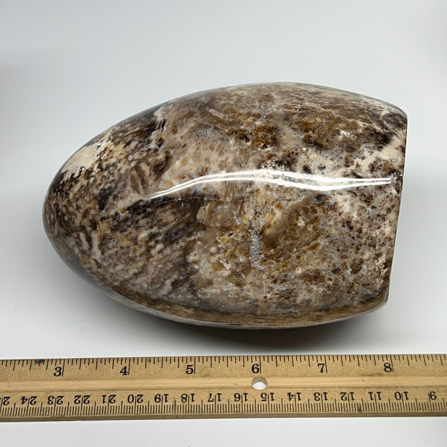 1530g,5.5"x3.8"x3.6" Black Opal Freeform Polished Gemstone @Madagascar,B21063