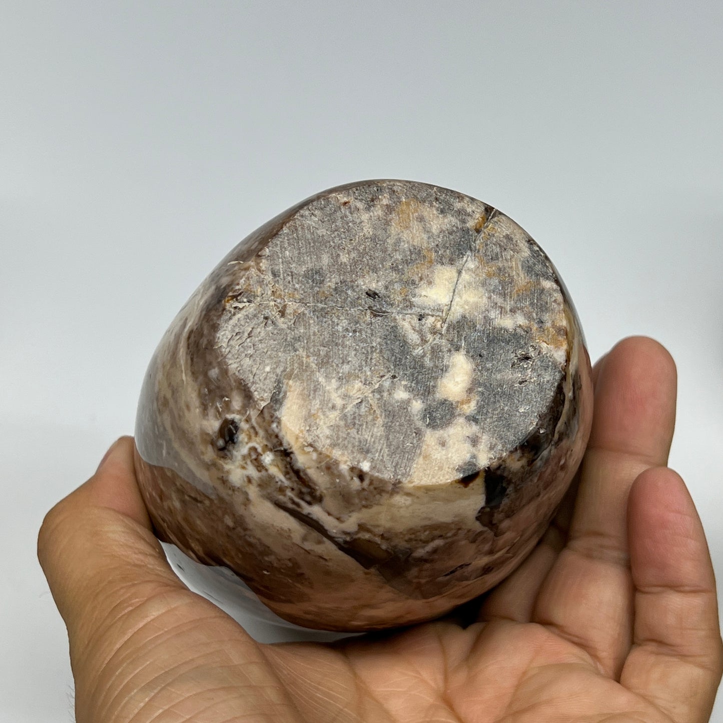 1045g,6"x3.3"x2.8" Black Opal Freeform Polished Gemstone @Madagascar,B21064