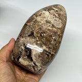 1045g,6"x3.3"x2.8" Black Opal Freeform Polished Gemstone @Madagascar,B21064
