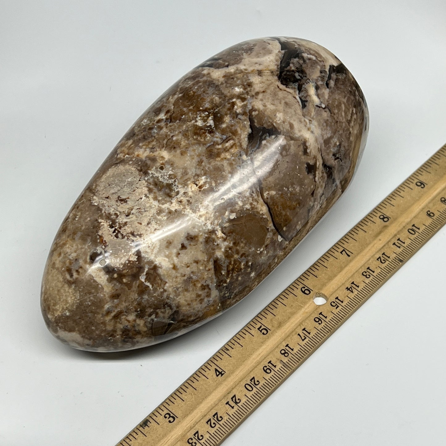 1045g,6"x3.3"x2.8" Black Opal Freeform Polished Gemstone @Madagascar,B21064